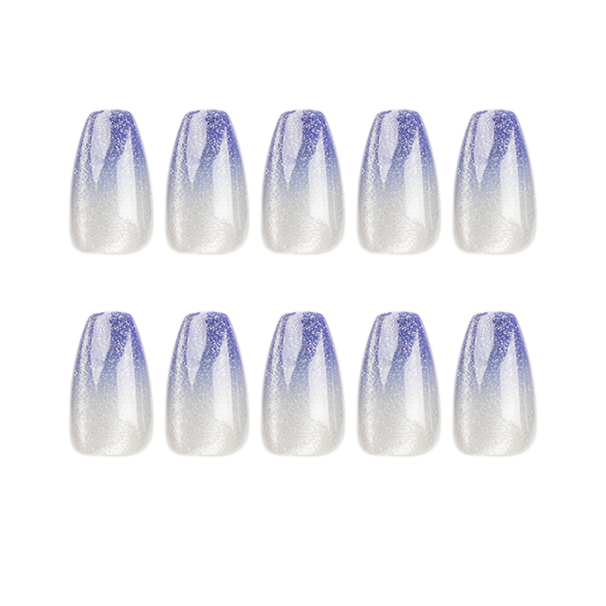 Elegant Shiny Solid Color ABS Wear Manicure A Pack Of 24 display picture 1