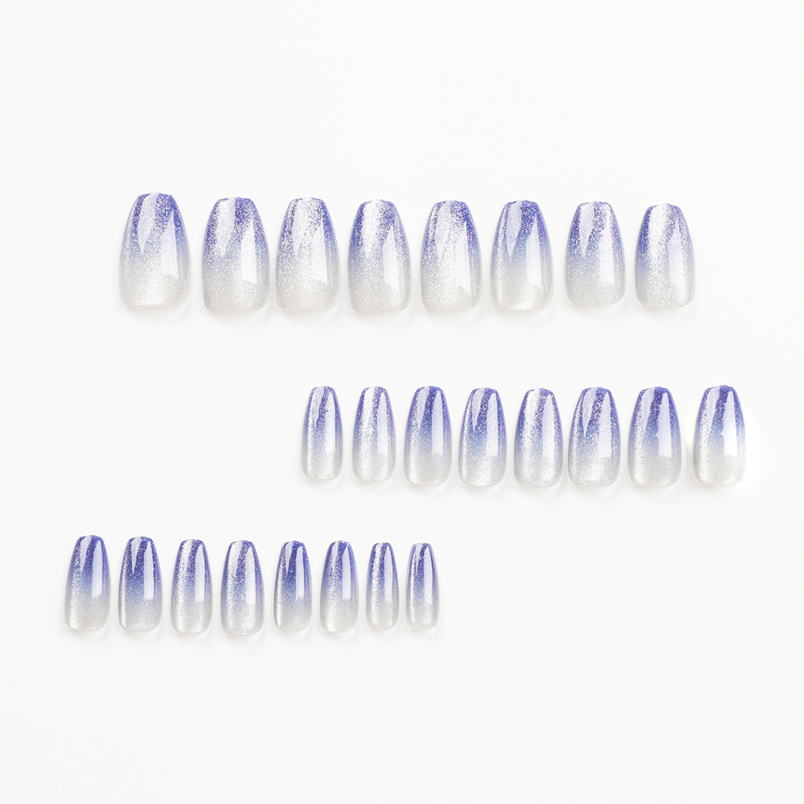Elegant Shiny Solid Color ABS Wear Manicure A Pack Of 24 display picture 2