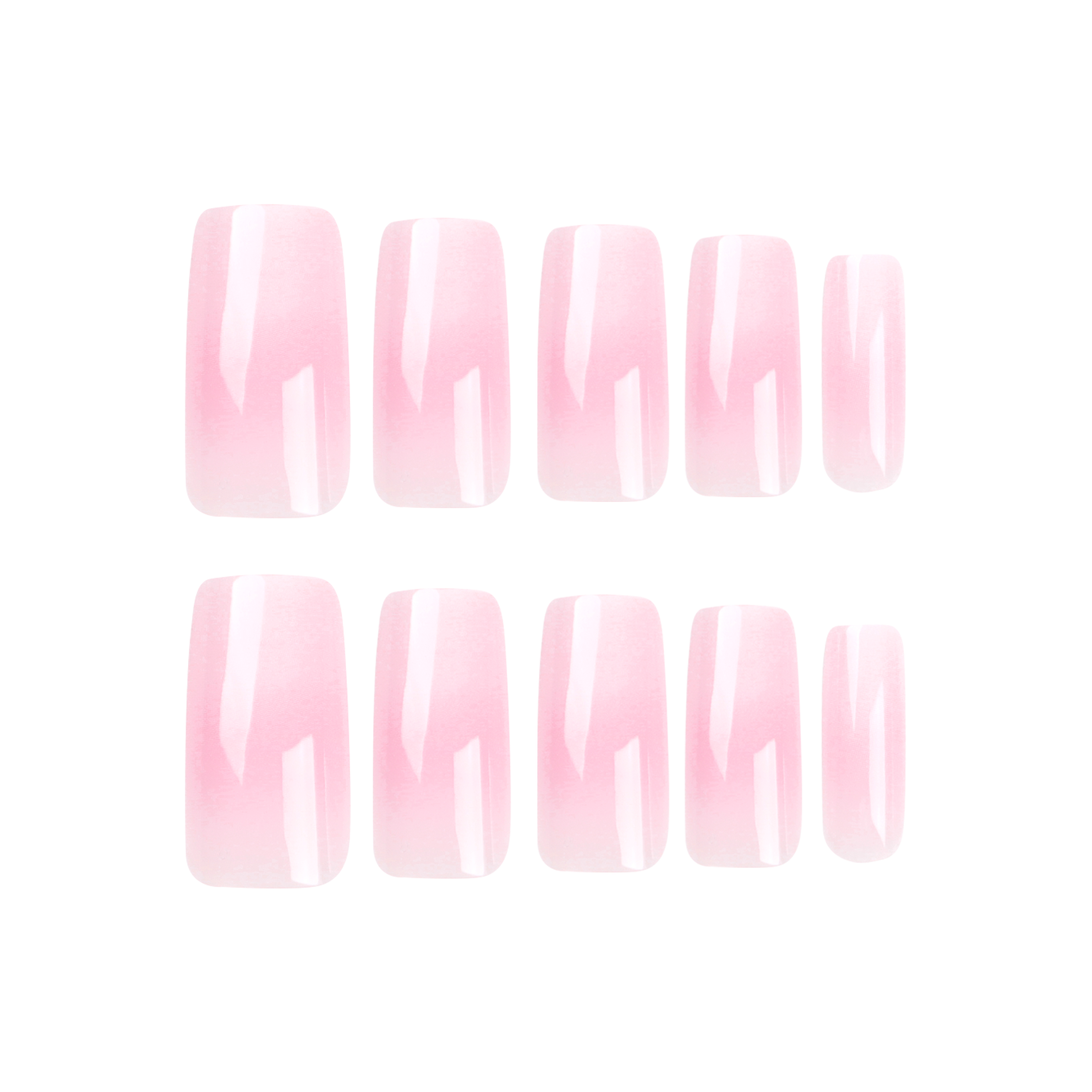 Cute Solid Color Gradient Color ABS Wear Manicure A Pack Of 24 display picture 2
