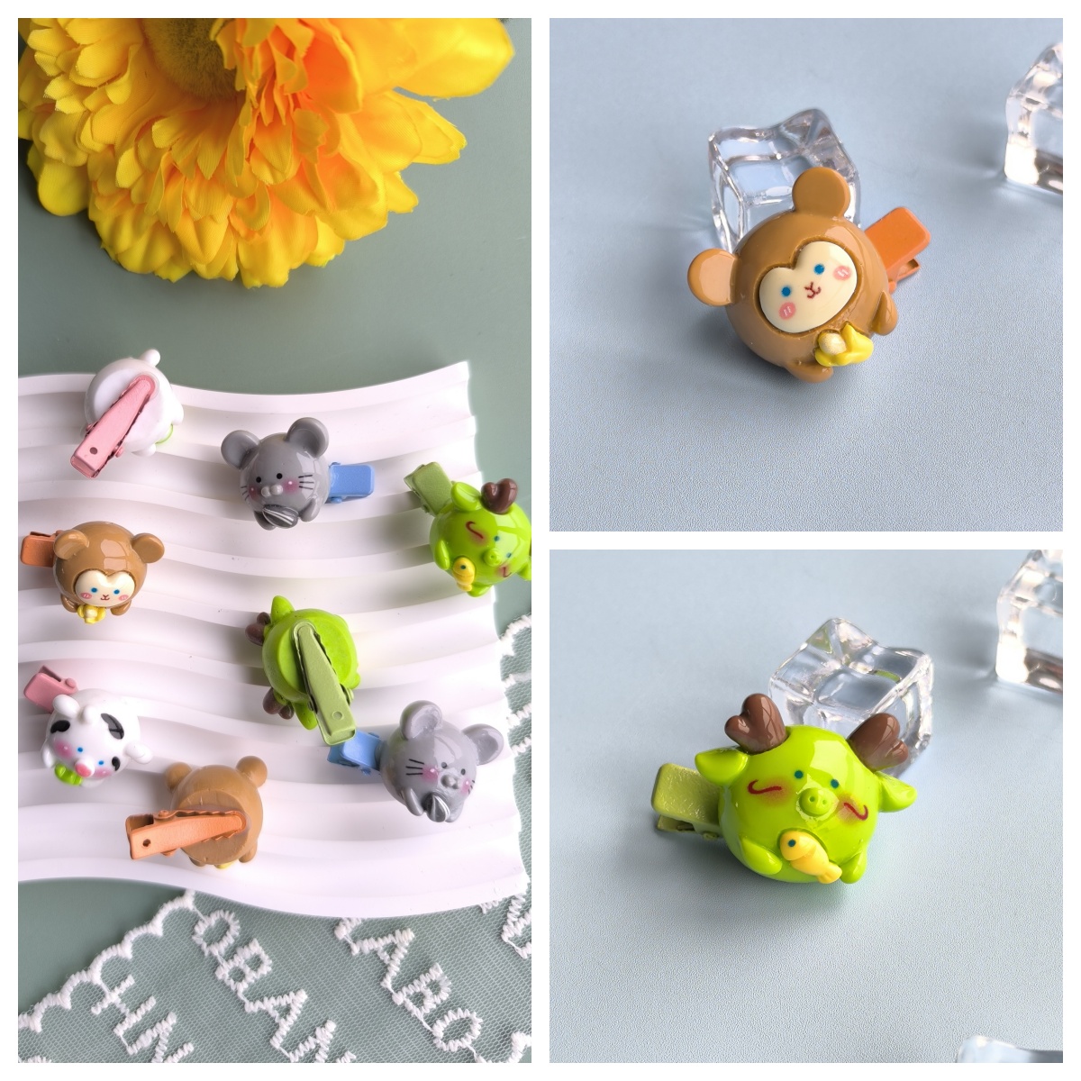 Girl'S Cute Funny Animal Plastic Three-dimensional Hair Clip display picture 3