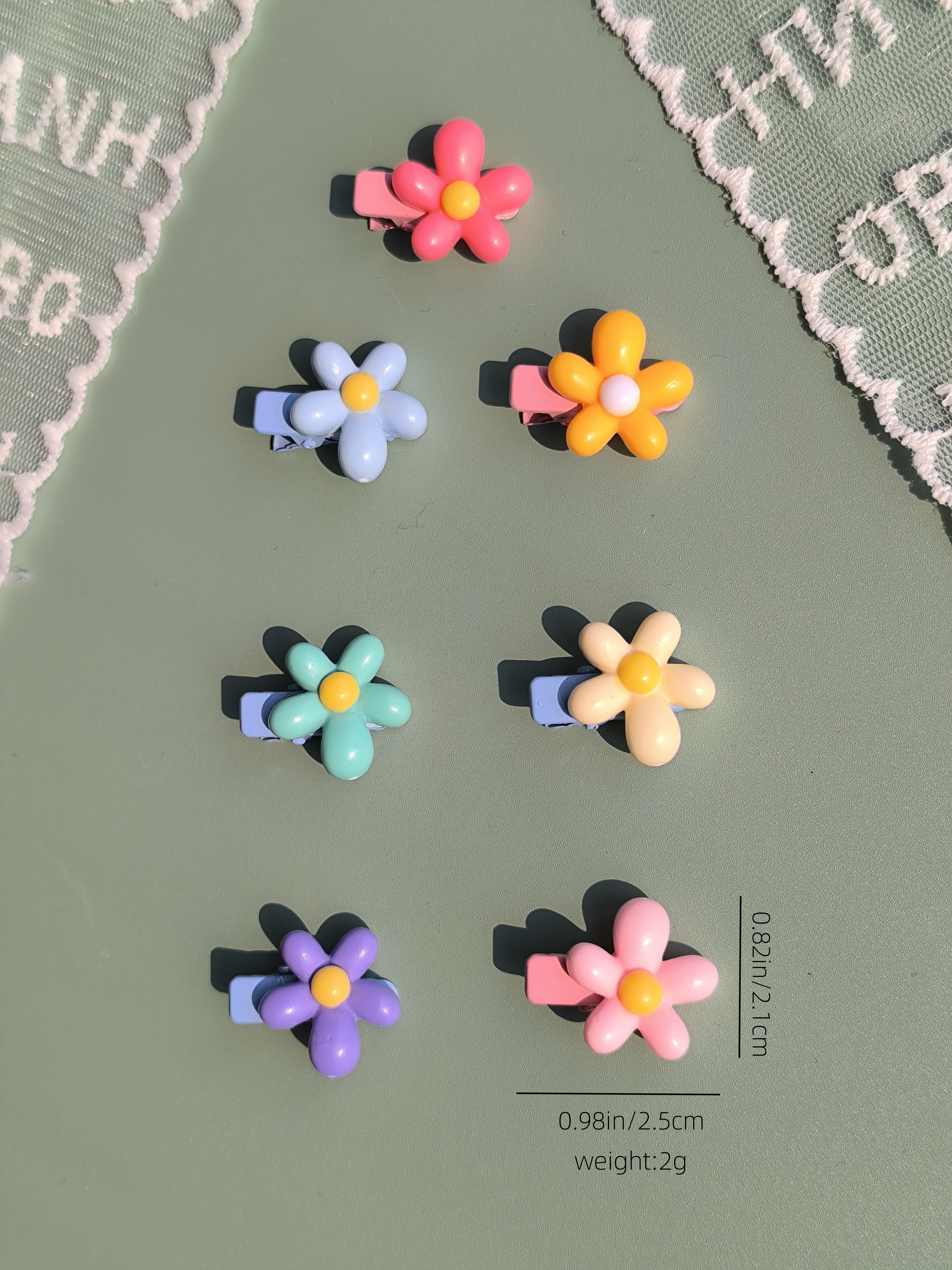 Women's Casual Cute Flower Resin Inlay Resin Hair Clip display picture 3