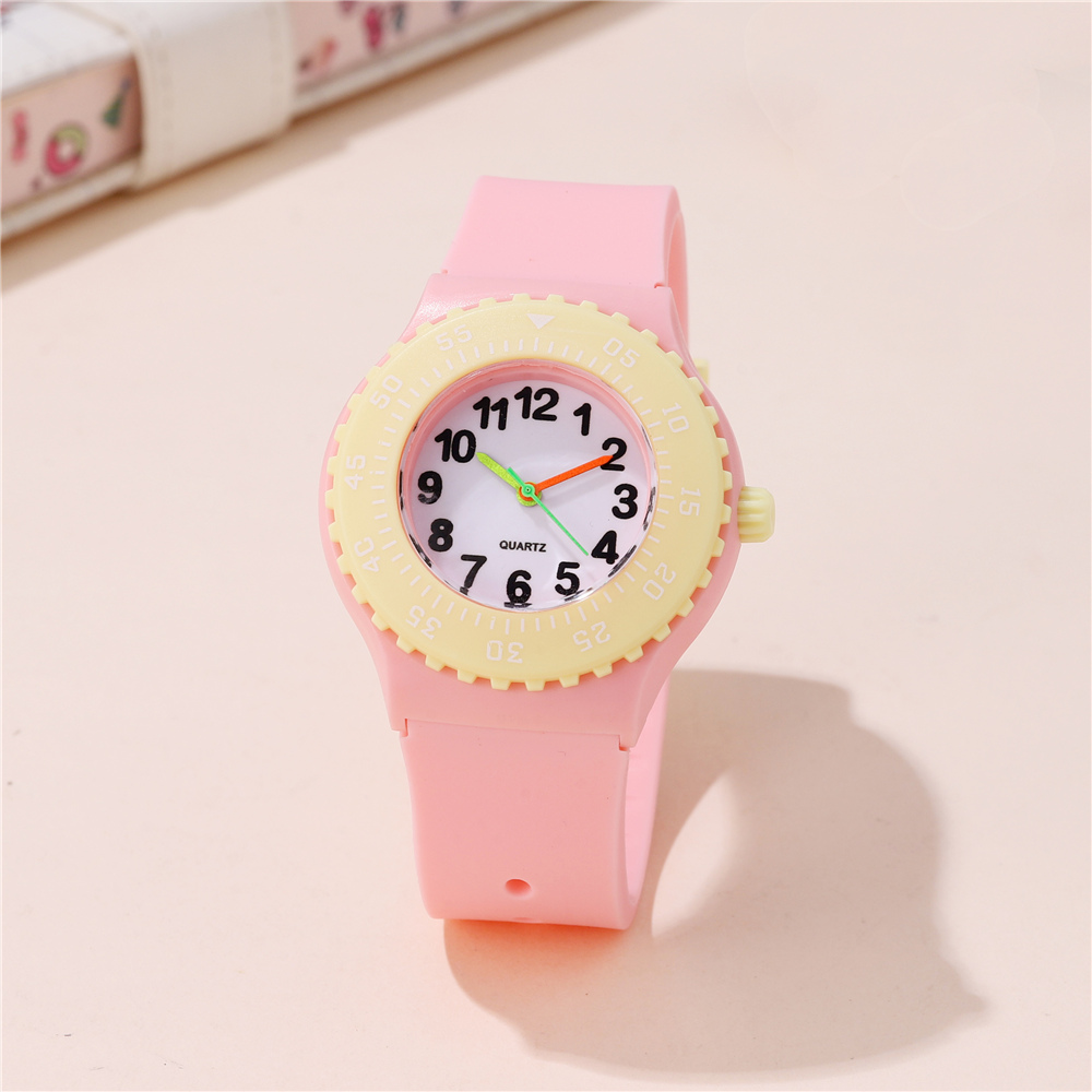 Casual Simple Style Color Block Buckle Quartz Kids Watches display picture 3