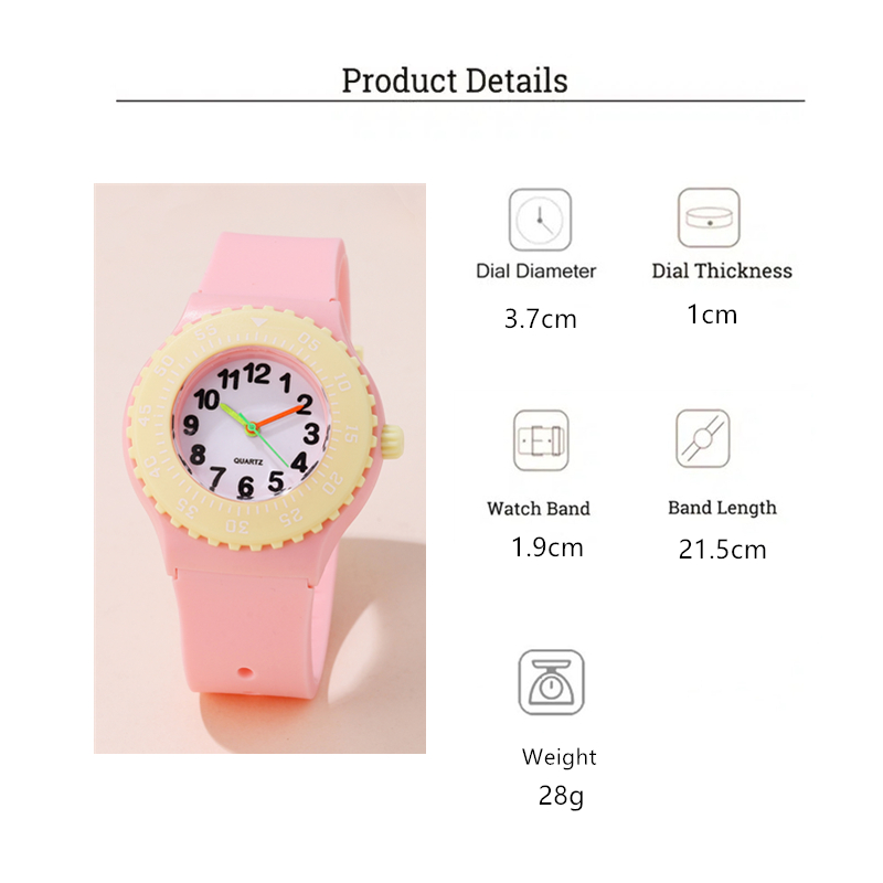 Casual Simple Style Color Block Buckle Quartz Kids Watches display picture 1