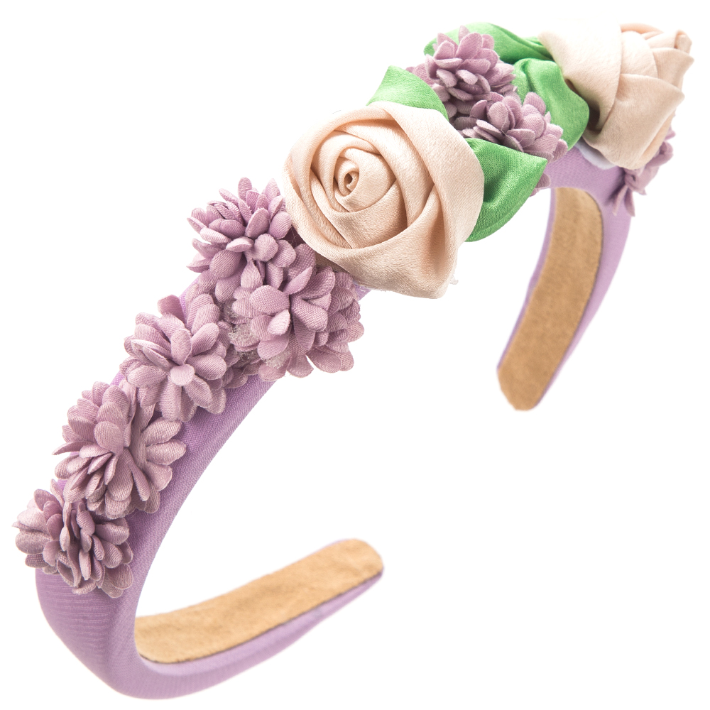Women's Casual Vacation Classic Style Flower Alloy Cloth Inlay Fabric Flowers Hair Band display picture 7