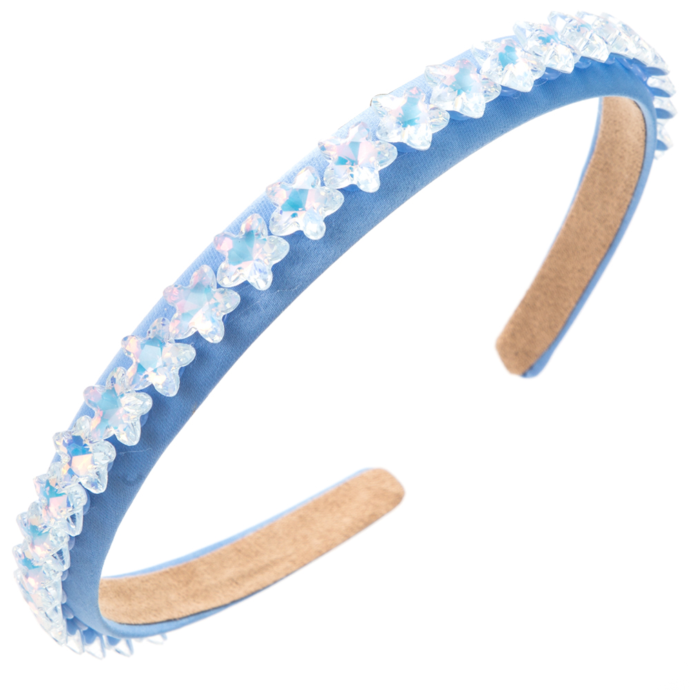 Women's Casual Vacation Classic Style Star Alloy Cloth Inlay Fabric Glass Hair Band display picture 10
