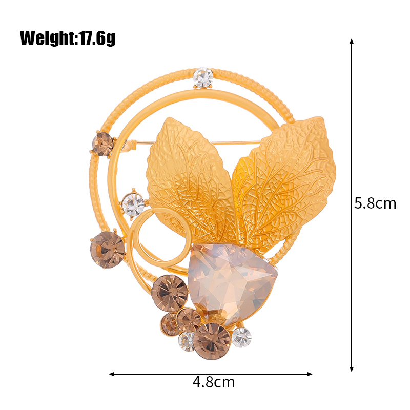 Sweet Flower Alloy Inlay Rhinestones Glass Unisex Brooches display picture 8