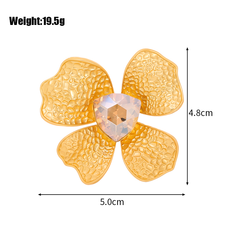 Sweet Flower Alloy Inlay Rhinestones Glass Unisex Brooches display picture 11