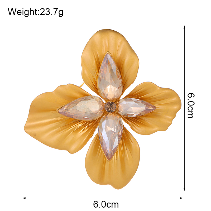 Sweet Flower Alloy Inlay Rhinestones Glass Unisex Brooches display picture 14