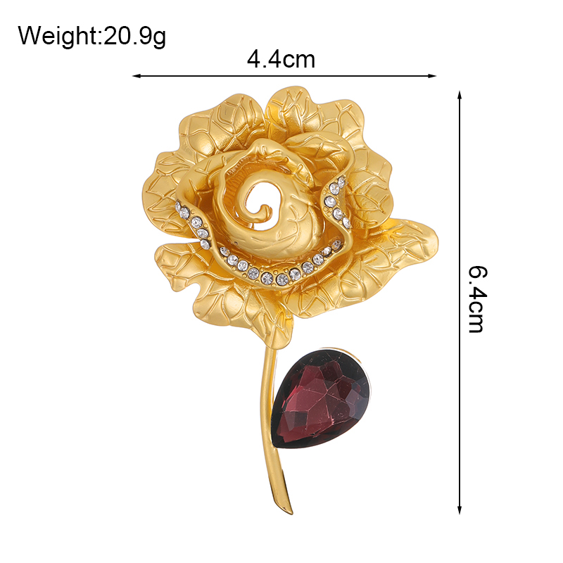 Sweet Flower Alloy Inlay Rhinestones Glass Unisex Brooches display picture 20