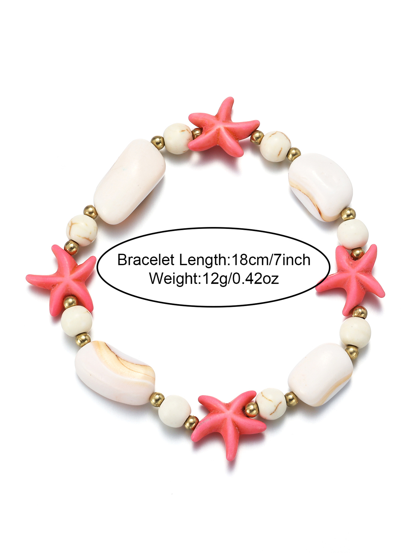 Casual Beach Starfish Conch Natural Stone Bracelets In Bulk display picture 1
