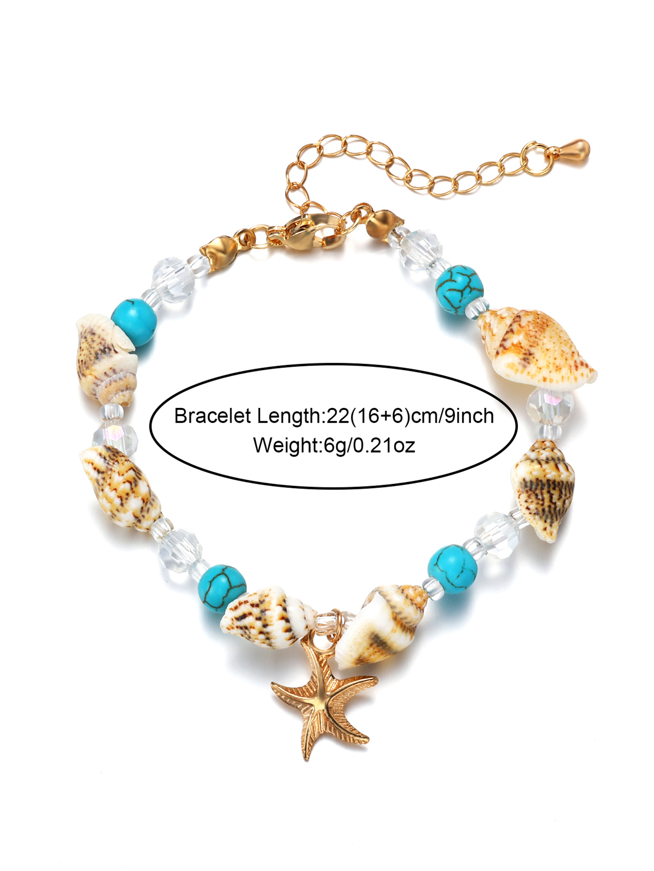 Casual Beach Starfish Conch Natural Stone Bracelets In Bulk display picture 6