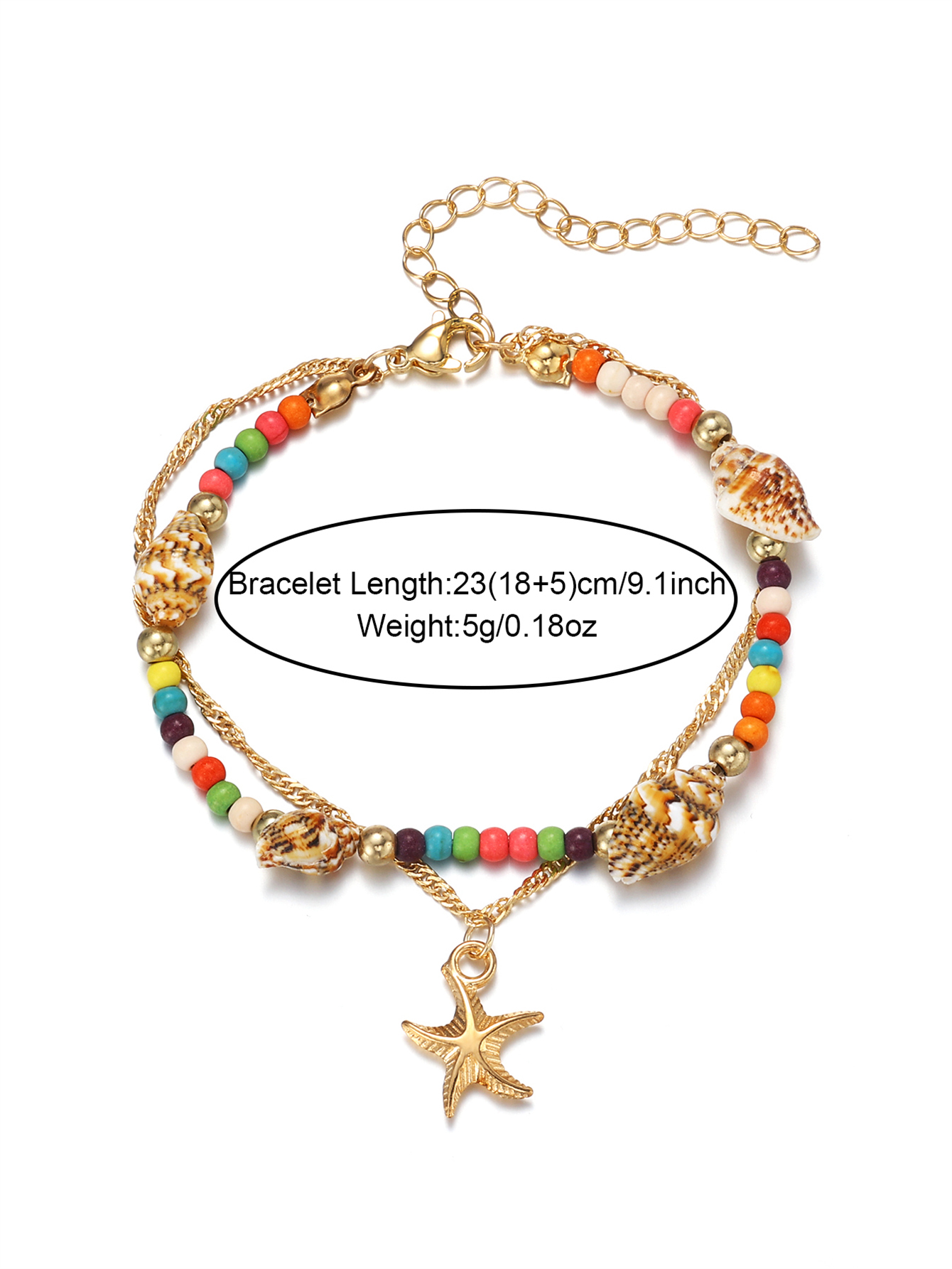 Casual Beach Starfish Conch Natural Stone Bracelets In Bulk display picture 9