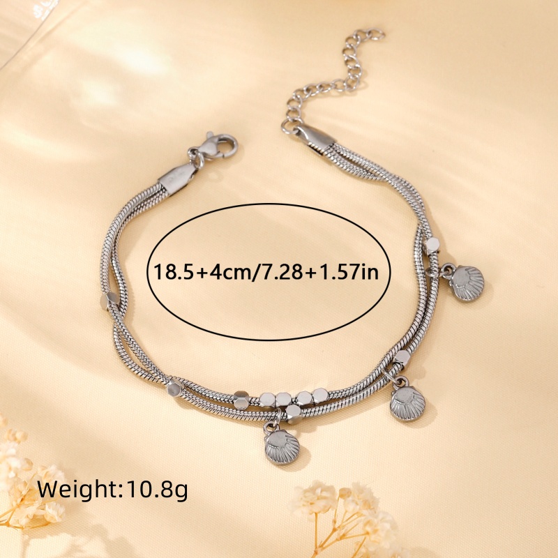 Tropical Modern Style Solid Color 304 Stainless Steel 18K Gold Plated Zircon Bracelets In Bulk display picture 14