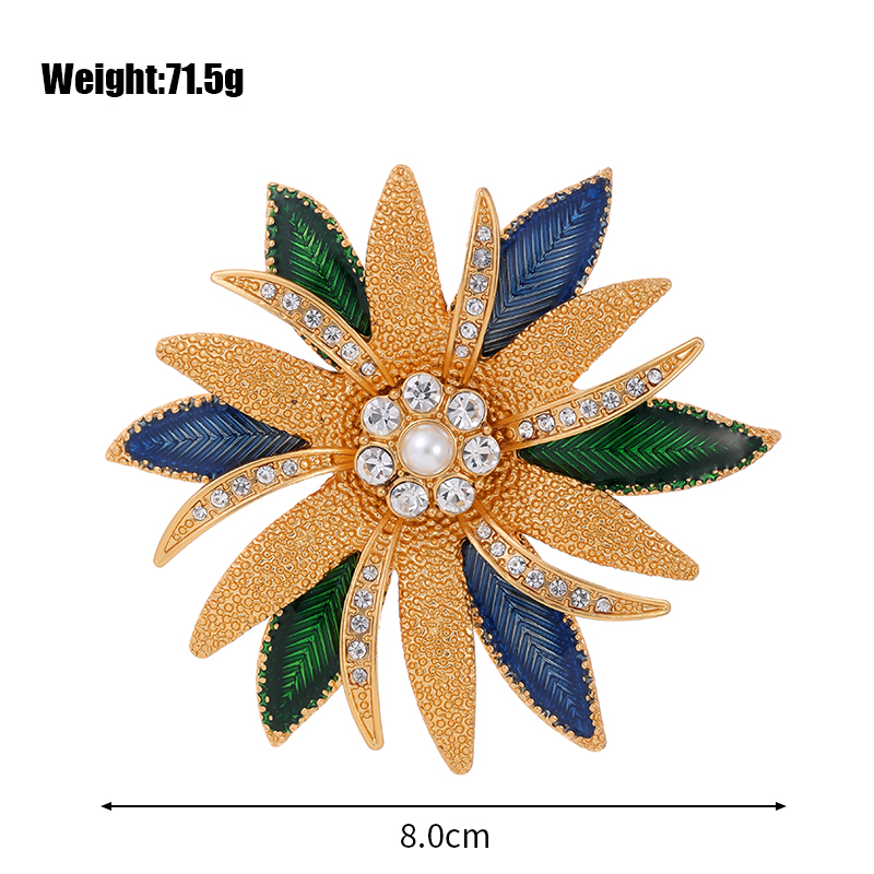 Elegant Classical Animal Flower Petal Alloy Inlay Rhinestones Women's Brooches display picture 14
