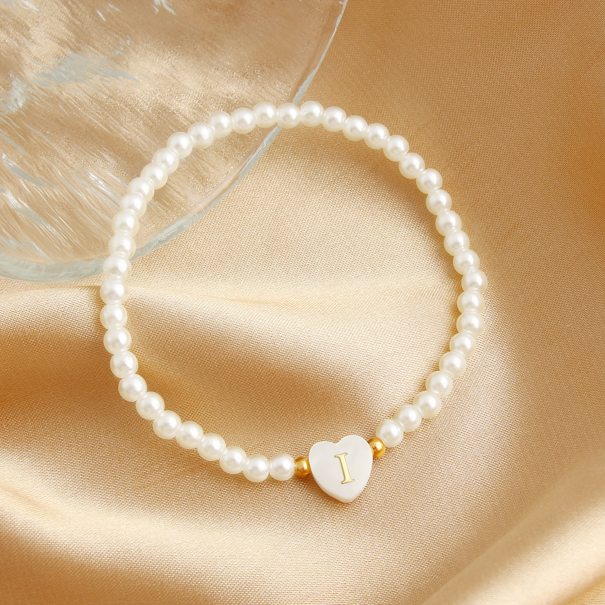 Wholesale Jewelry Sweet Simple Style Classic Style Heart Shape Imitation Pearl Beaded Handmade Bracelets display picture 3