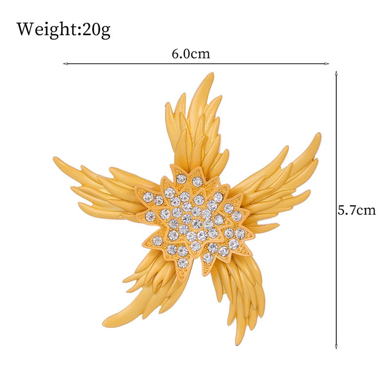 Basic Modern Style Classic Style Animal Flower Ginkgo Leaf Alloy Inlay Rhinestones Glass Unisex Brooches display picture 5