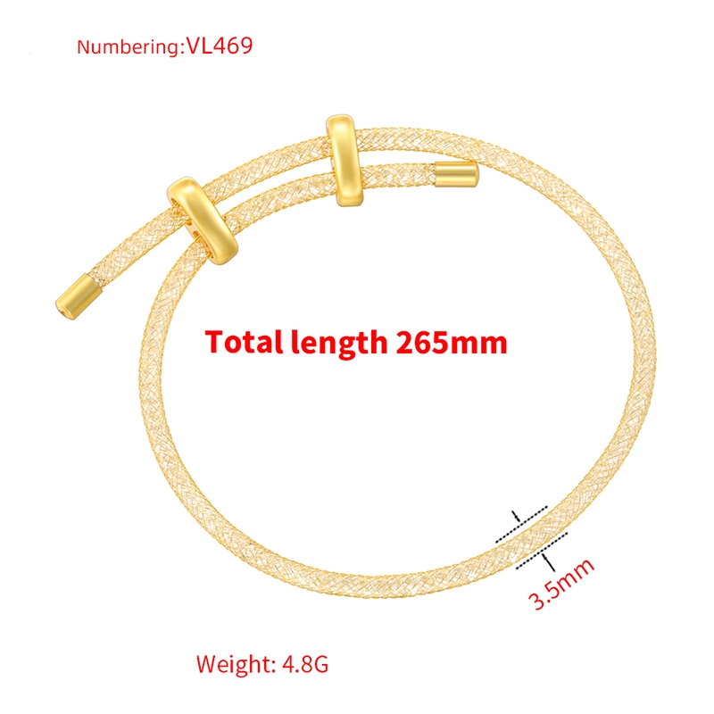 Copper 18K Gold Plated Casual Classic Style Shiny Plating Inlay Round Zircon Tennis Bracelet display picture 8