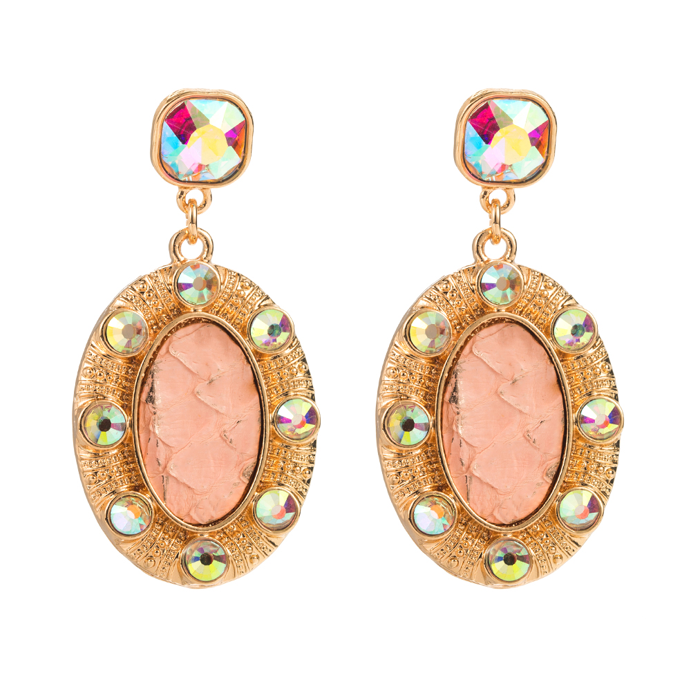 1 Pair Casual Vacation Classic Style Water Droplets Plating Inlay Alloy Glass Glass 14K Gold Plated Drop Earrings display picture 6