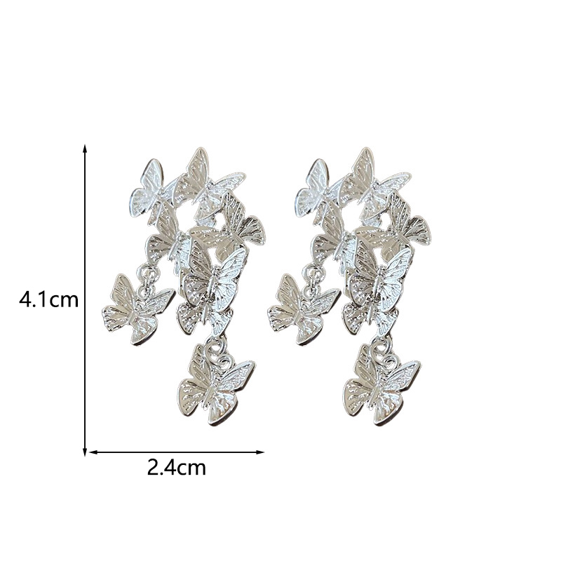 1 Pair Modern Style Simple Style Classic Style Butterfly Alloy Ear Studs display picture 3