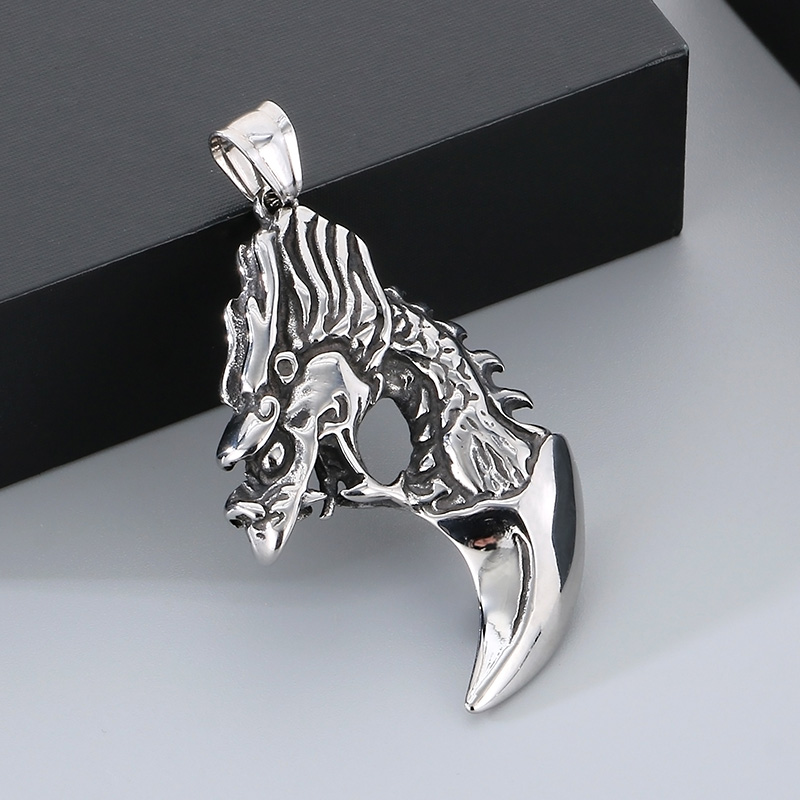 1 Piece 40*44mm Diameter 37mm Diameter 38mm 304 Stainless Steel Dragon Pendant Chain display picture 8