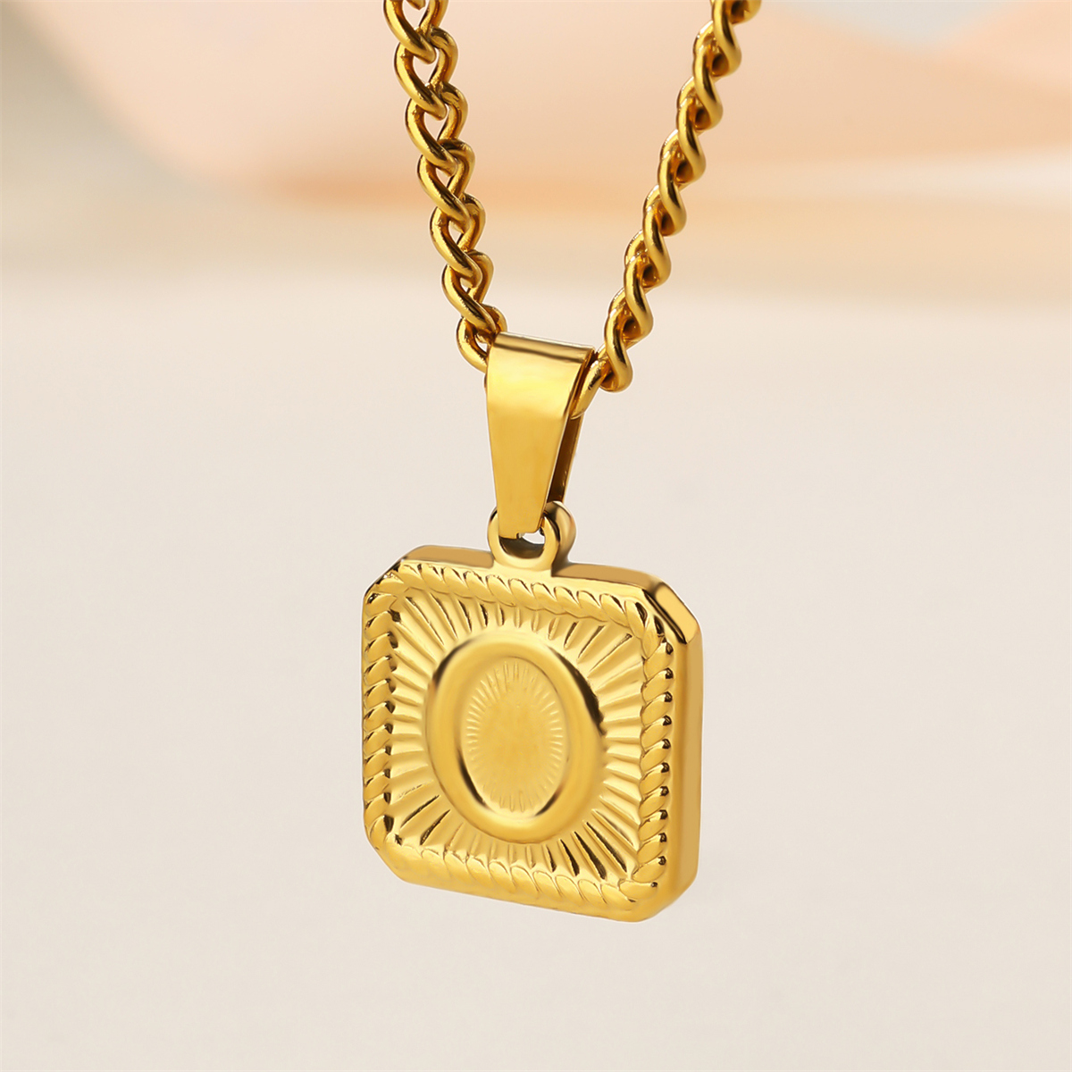 Edelstahl 304 18 Karat Vergoldet Einfacher Stil Klassischer Stil Brief Halskette Mit Anhänger display picture 19
