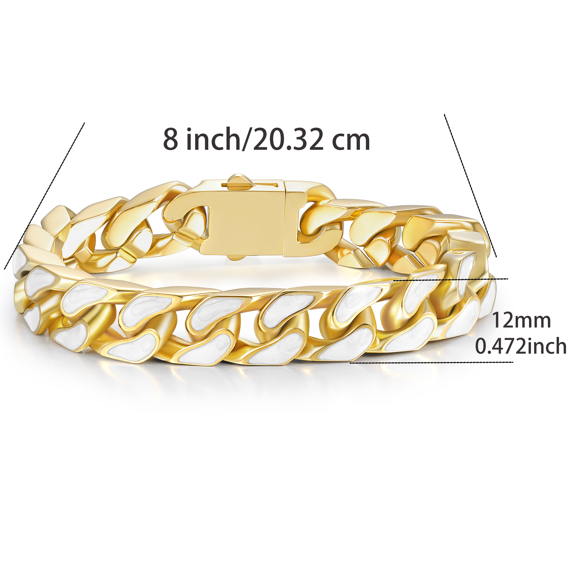 Casual Classic Style Solid Color 316 Stainless Steel  18K Gold Plated Unisex Bracelets display picture 1