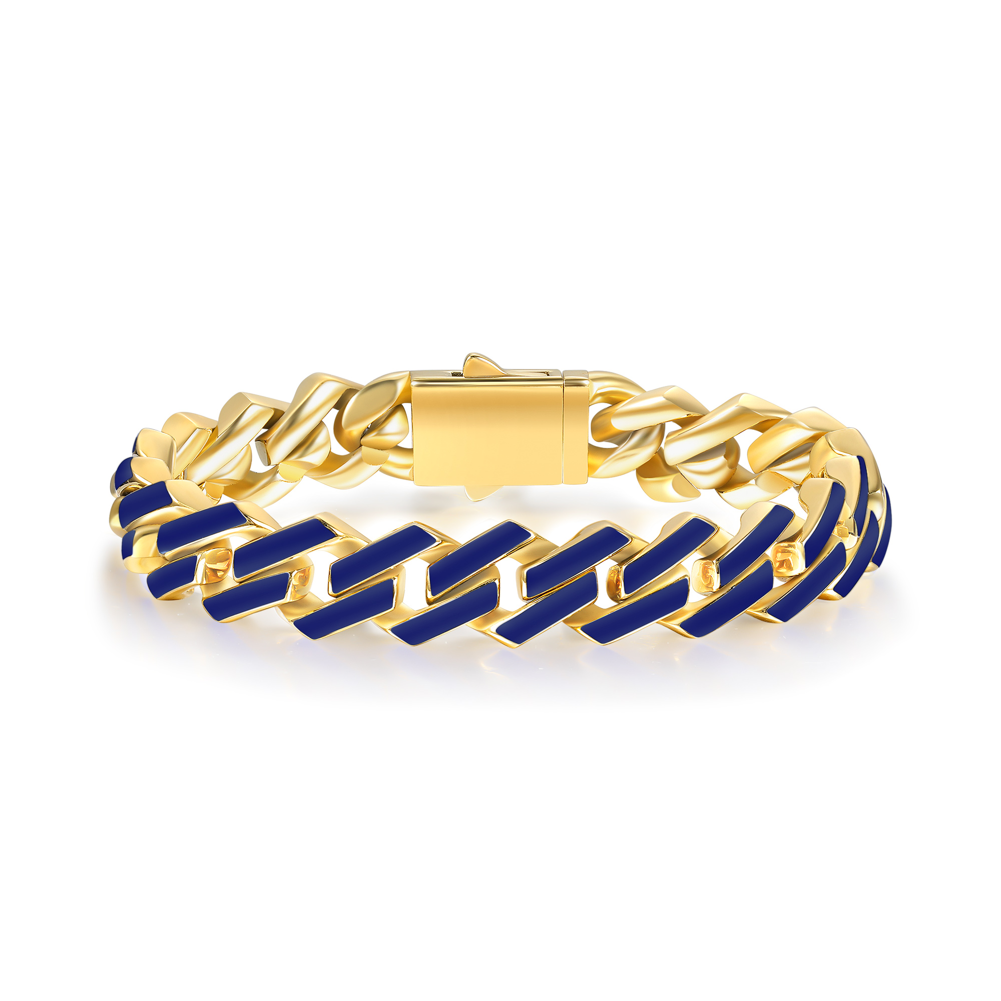 Casual Classic Style Solid Color 316 Stainless Steel  18K Gold Plated Unisex Bracelets display picture 5
