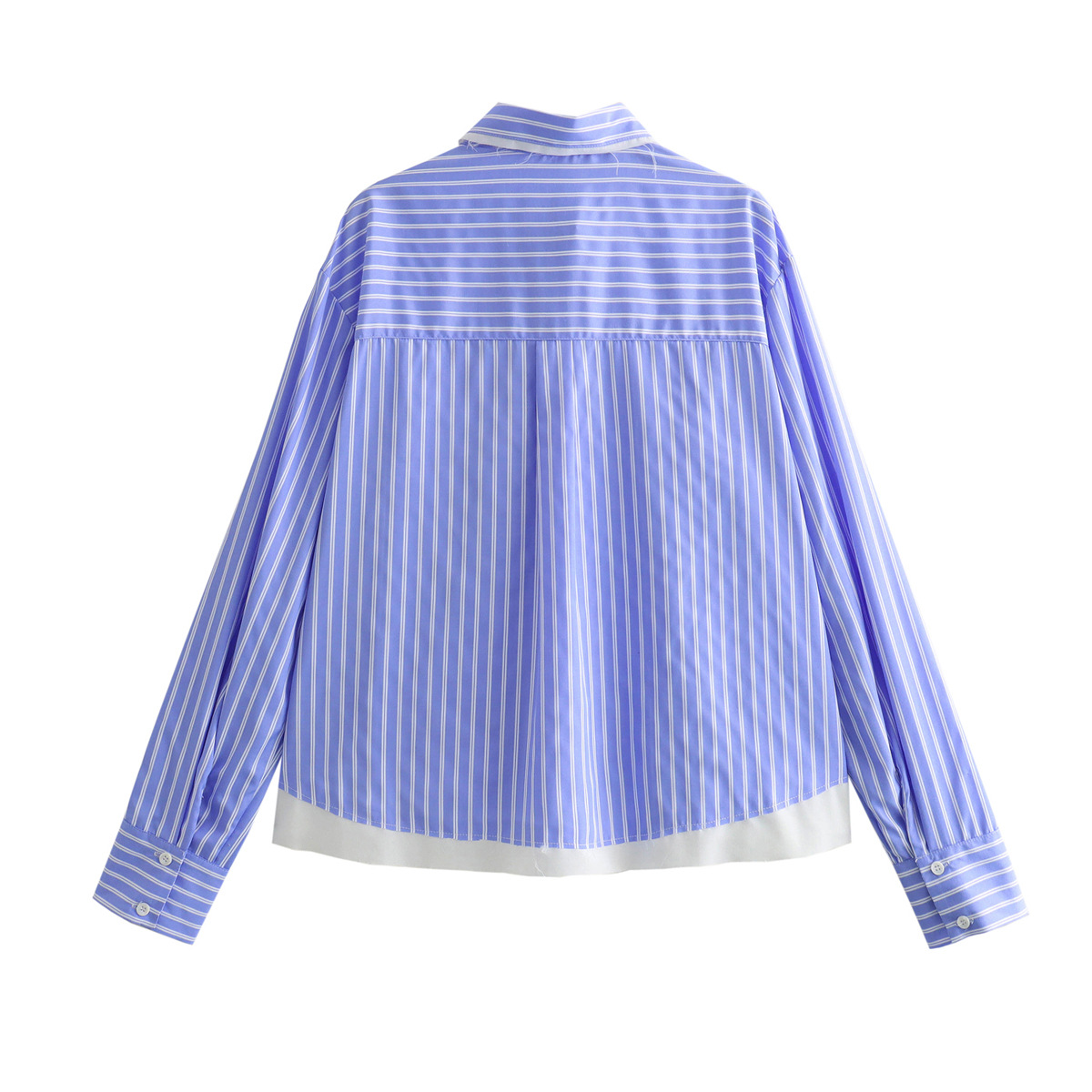 Women's Blouse Long Sleeve Blouses Contrast Binding Streetwear Stripe display picture 2
