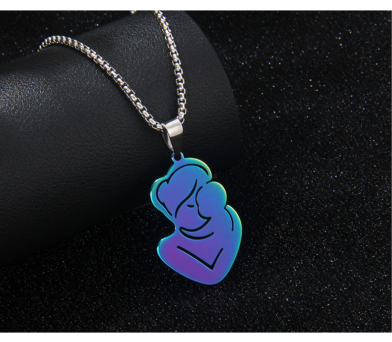 IG Style Modern Style Human 201 Stainless Steel Mother'S Day Unisex Pendant Necklace display picture 7