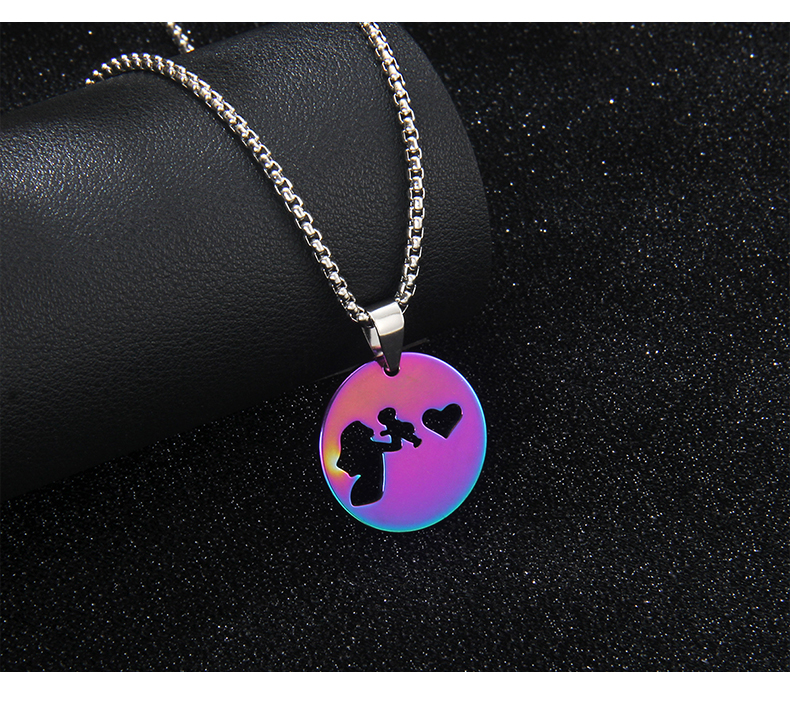 IG Style Modern Style Human 201 Stainless Steel Mother'S Day Unisex Pendant Necklace display picture 10