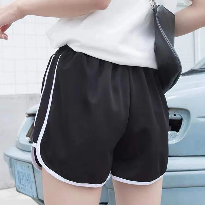 Women's Weekend Daily Sports Casual Simple Style Sports Simple Solid Color Shorts Elastic Waist Washed Shorts display picture 8