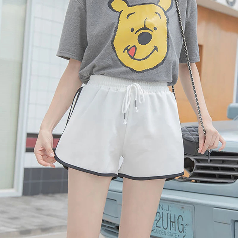 Women's Weekend Daily Sports Casual Simple Style Sports Simple Solid Color Shorts Elastic Waist Washed Shorts display picture 10