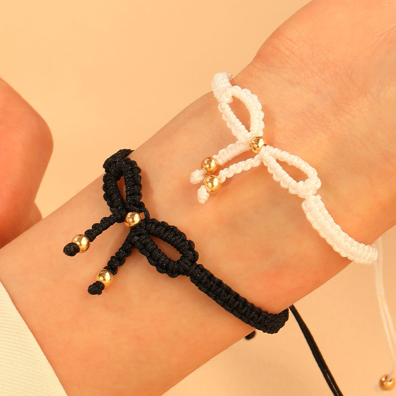 Wholesale Jewelry Sweet Simple Style Bow Knot Cloth Bracelets display picture 2