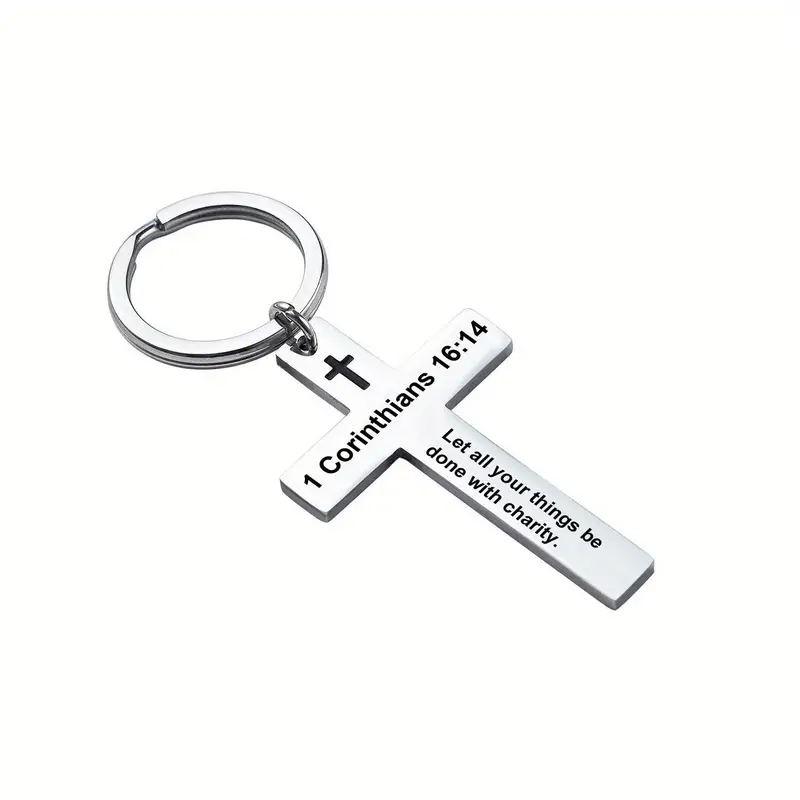 Hip-Hop Sports Commute Letter Number 304 Stainless Steel Carving Silver Plated Keychain display picture 2