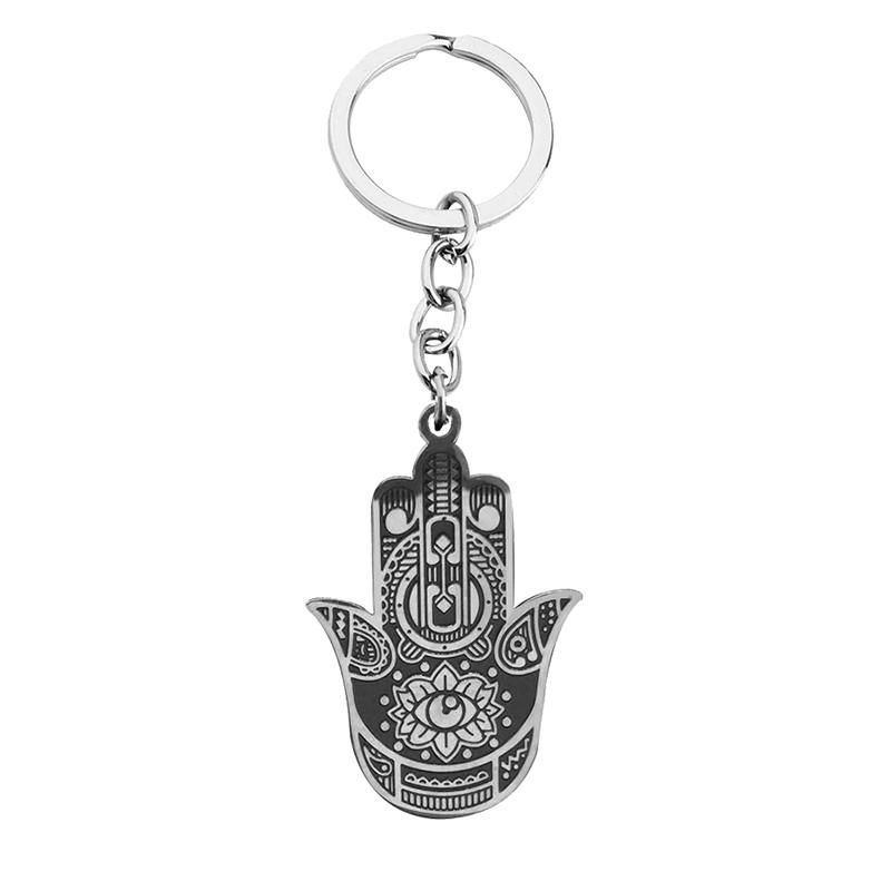 Hip-Hop Punk Commute Devil's Eye 304 Stainless Steel Carving Gold Plated Silver Plated Keychain display picture 3