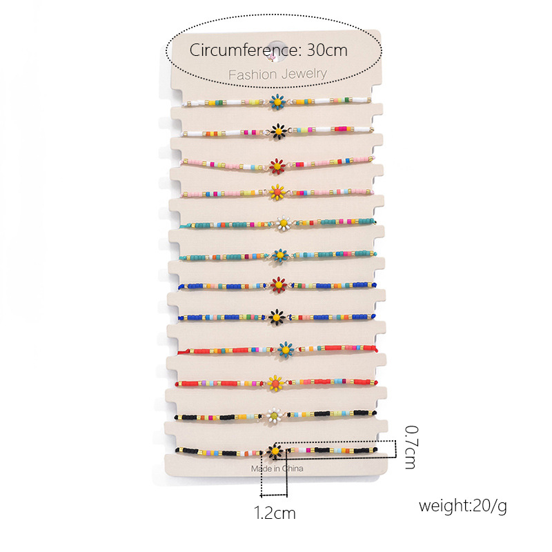 Wholesale Jewelry Simple Style Classic Style Round Alloy Beaded Bracelets display picture 2