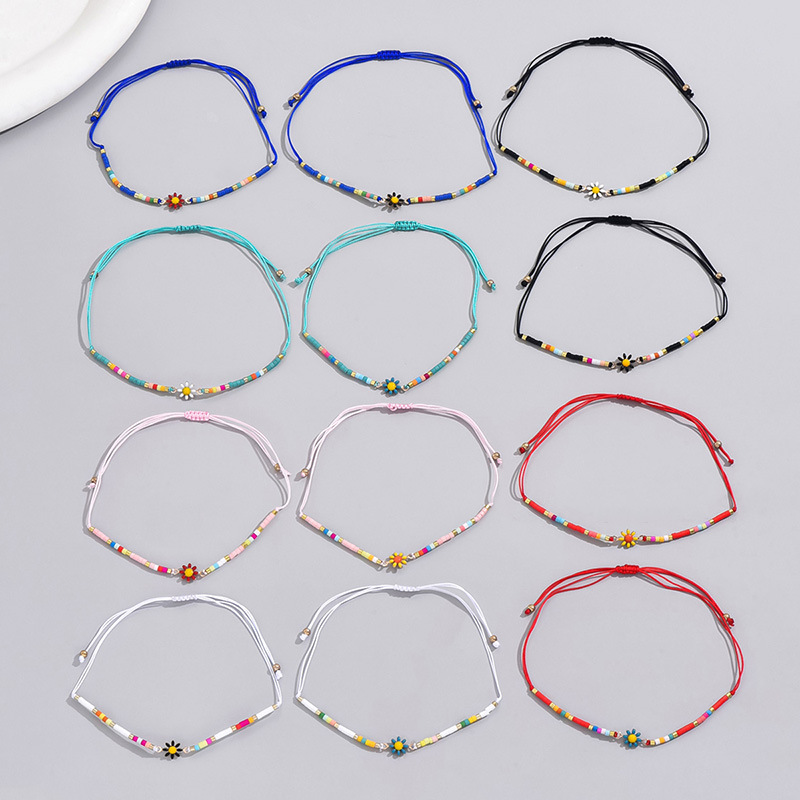 Wholesale Jewelry Simple Style Classic Style Round Alloy Beaded Bracelets display picture 6