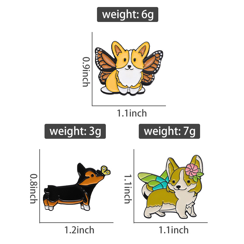 Simple Style Classic Style Dog Zinc Alloy Plating Unisex Brooches display picture 1