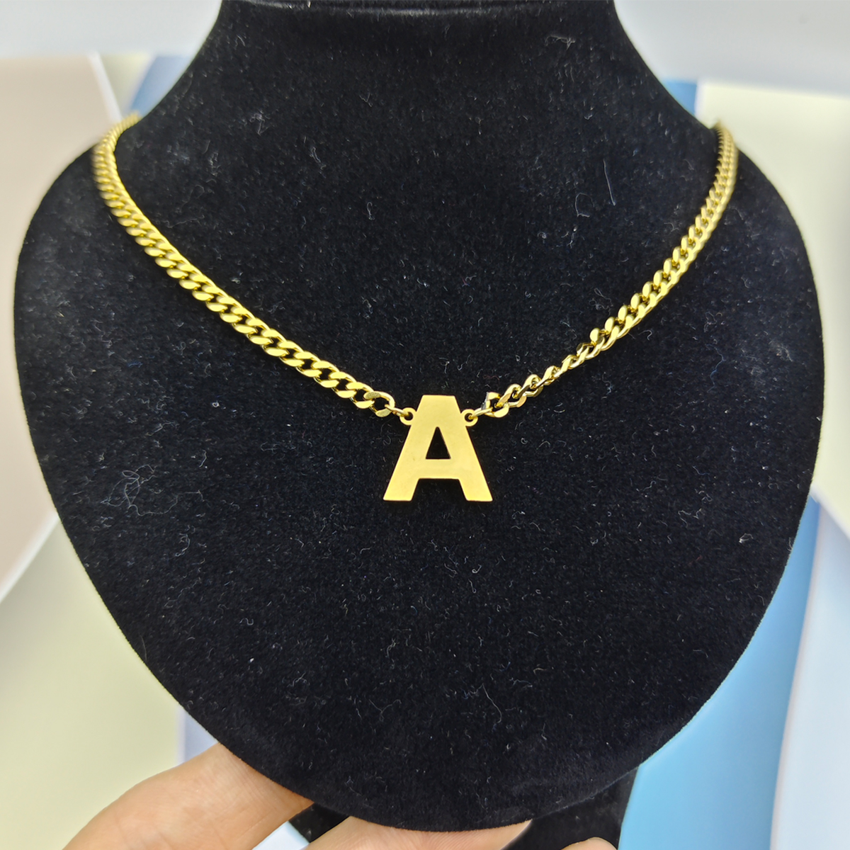 Simple Style Classic Style Letter 304 Stainless Steel Hollow Out Men's Pendant Necklace display picture 12