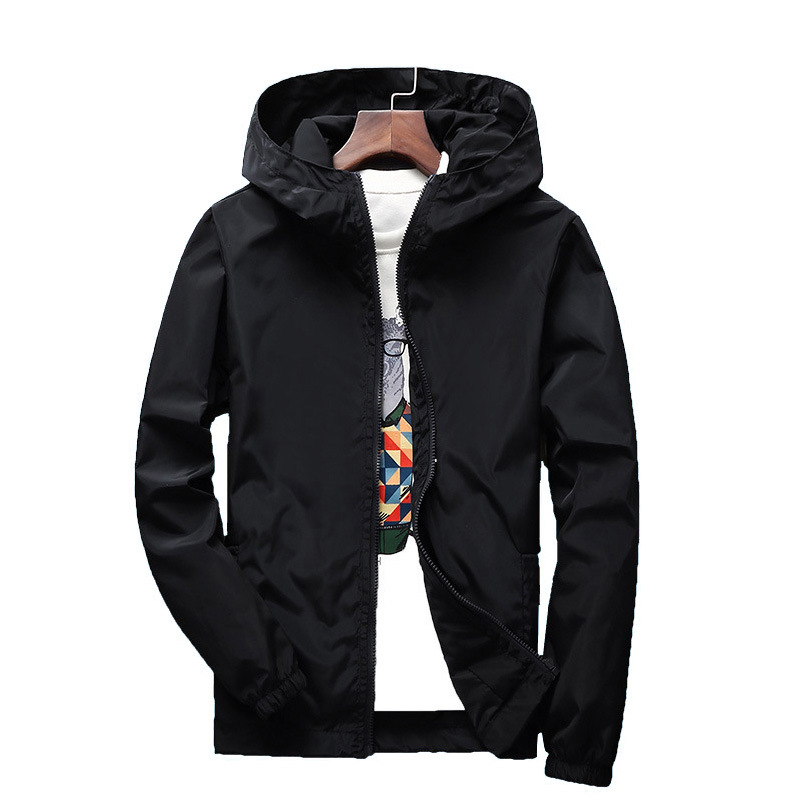 Men's Solid Color Simple Style Hooded Long Sleeve Regular Fit Men's Outwear display picture 2