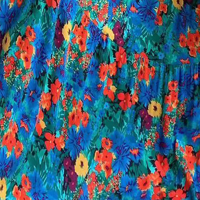 Frau Tee-Kleid Elegant Ferien Bootshals Elastische Taille Aushöhlen Kurzarm Blume Midi-Kleid Lässig Draussen Täglich display picture 5