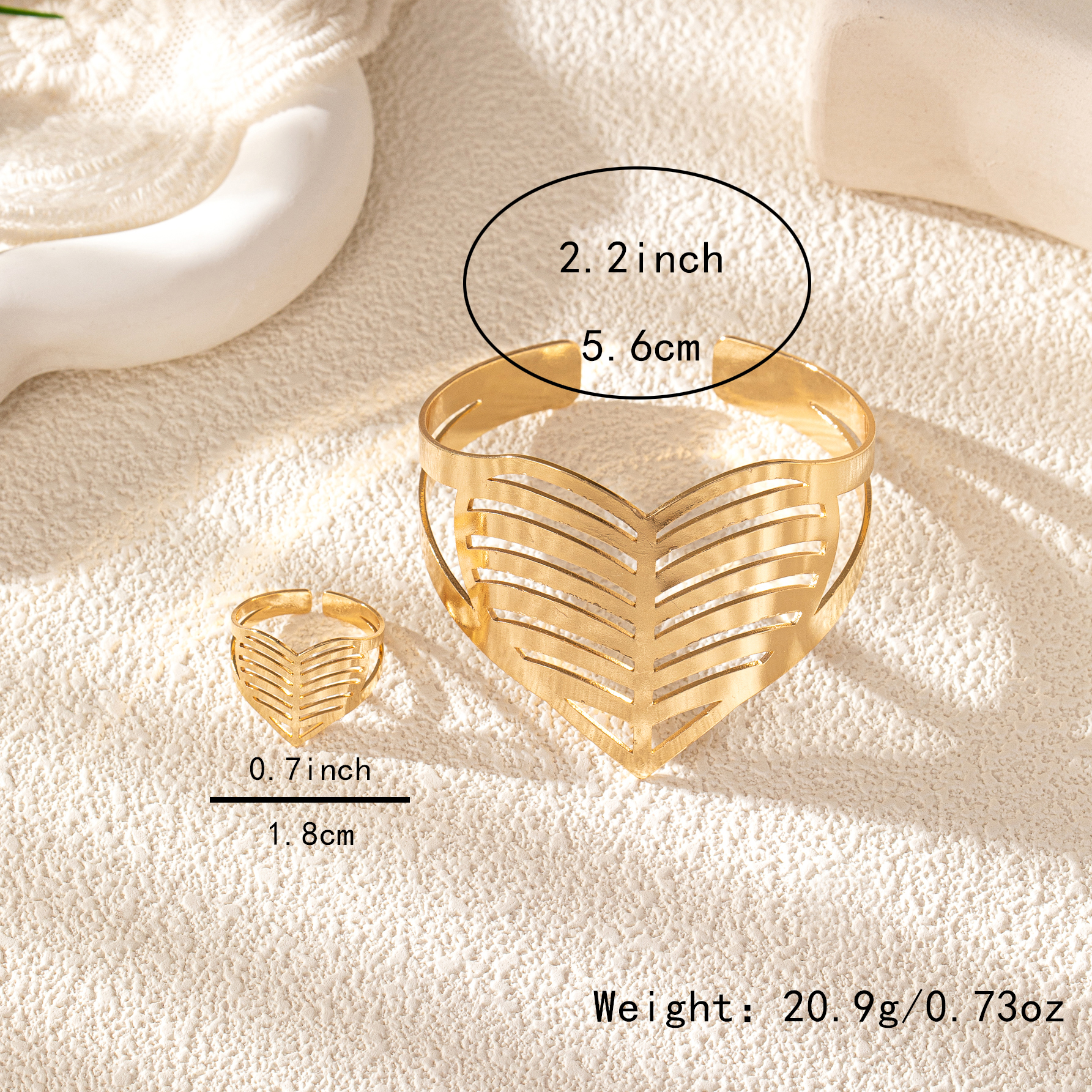 Hip-Hop Exaggerated Classic Style Heart Shape White Gold Plated Alloy Wholesale Jewelry Set display picture 6