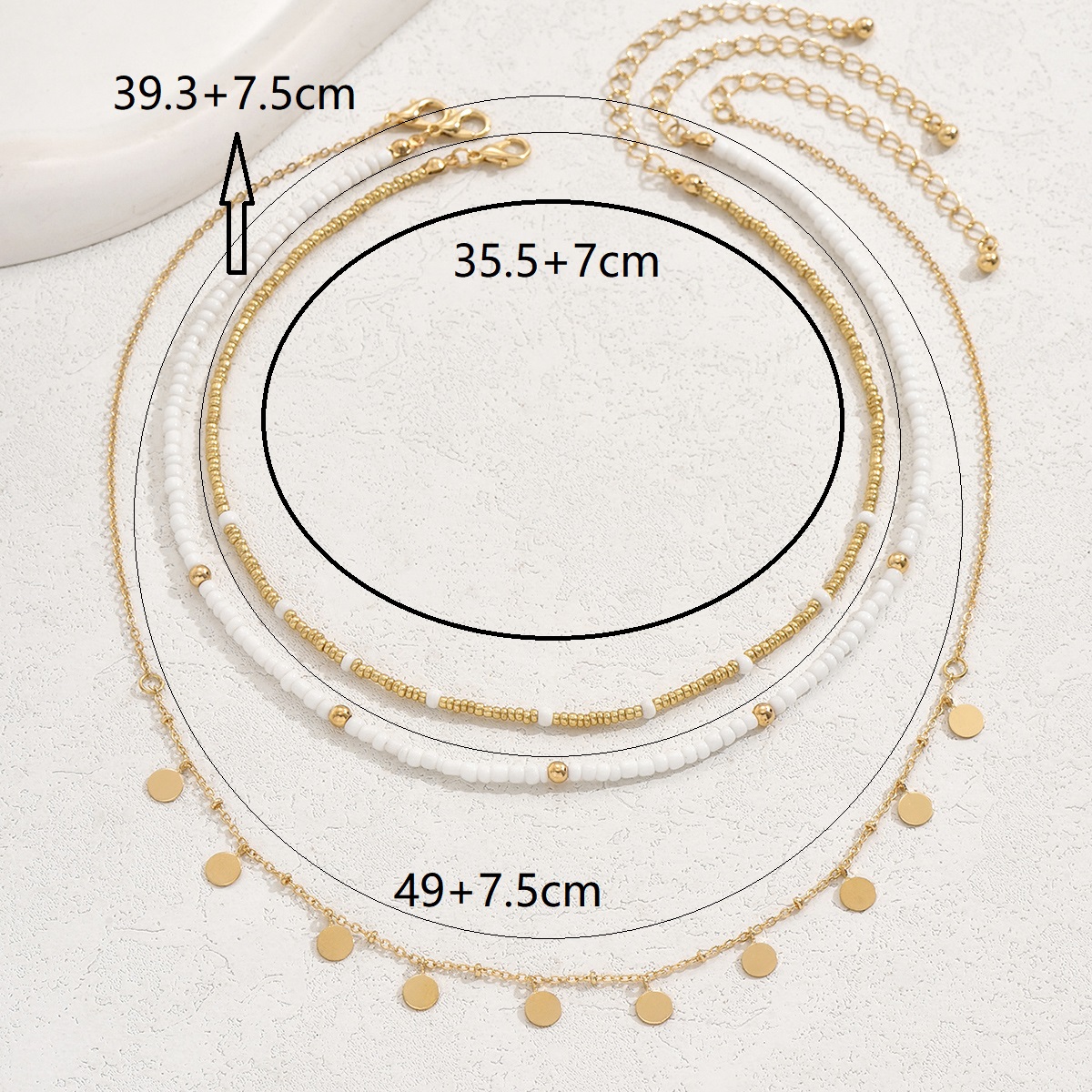 Classic Style Shiny Round Iron Plating 18K Gold Plated Women's Necklace display picture 1