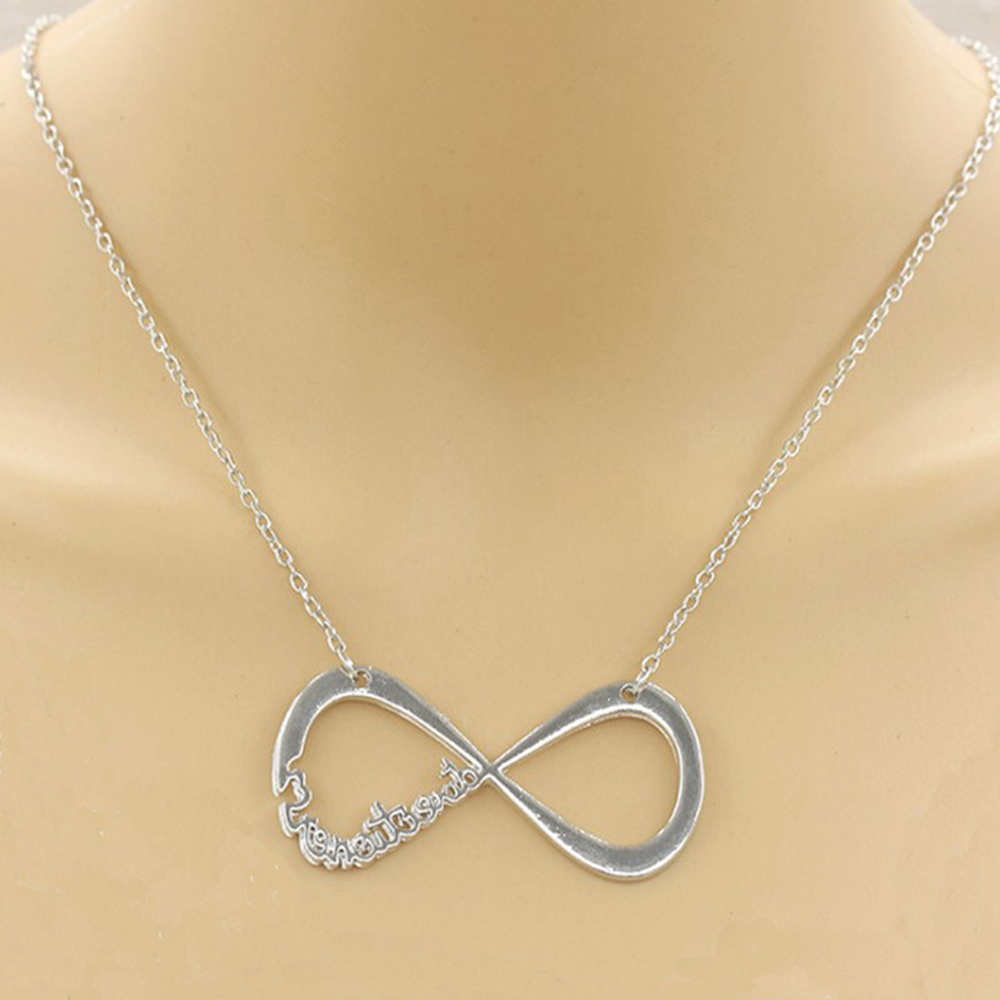 Vintage Style Simple Style Letter Infinity Alloy Unisex Pendant Necklace Necklace Choker display picture 2