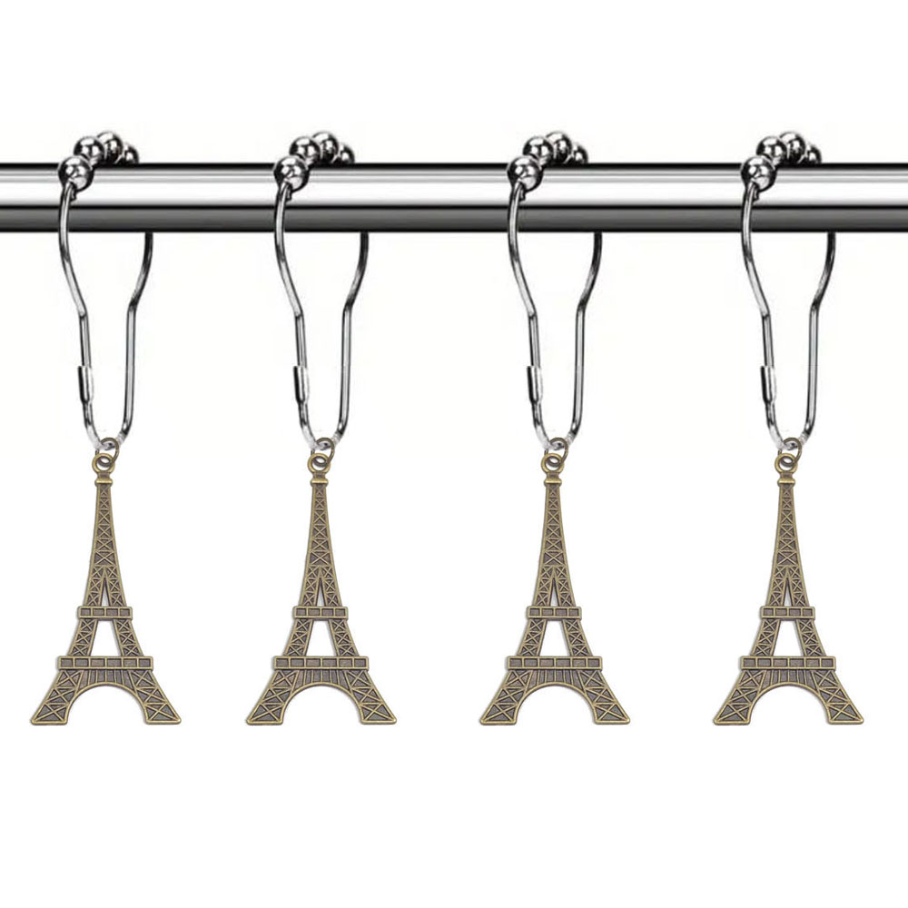Lässig Eiffelturm Legierung Vorhang Haken display picture 4