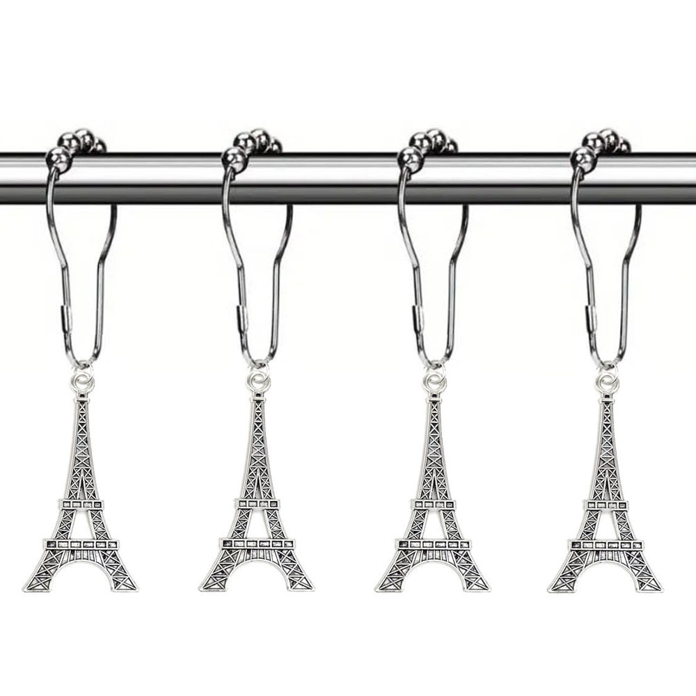Lässig Eiffelturm Legierung Vorhang Haken display picture 6