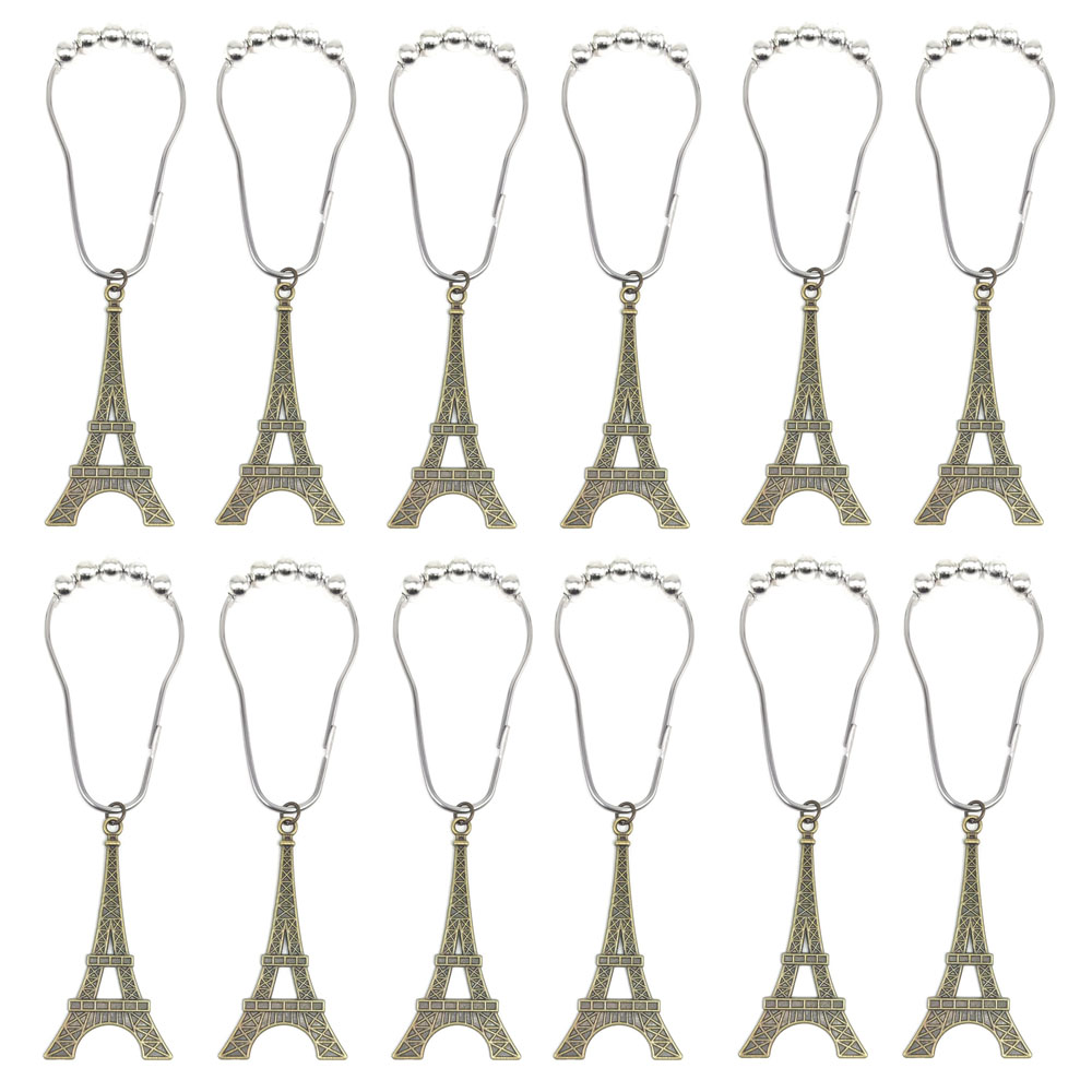 Lässig Eiffelturm Legierung Vorhang Haken display picture 5