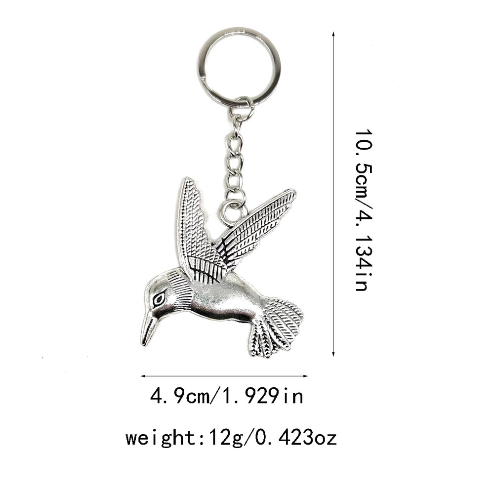 Retro Eagle Bird Eagle Alloy Plating Bag Pendant Keychain display picture 2