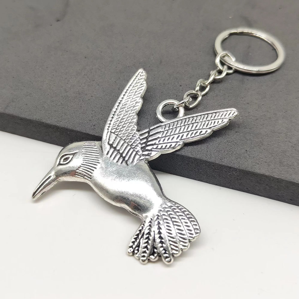 Retro Eagle Bird Eagle Alloy Plating Bag Pendant Keychain display picture 5
