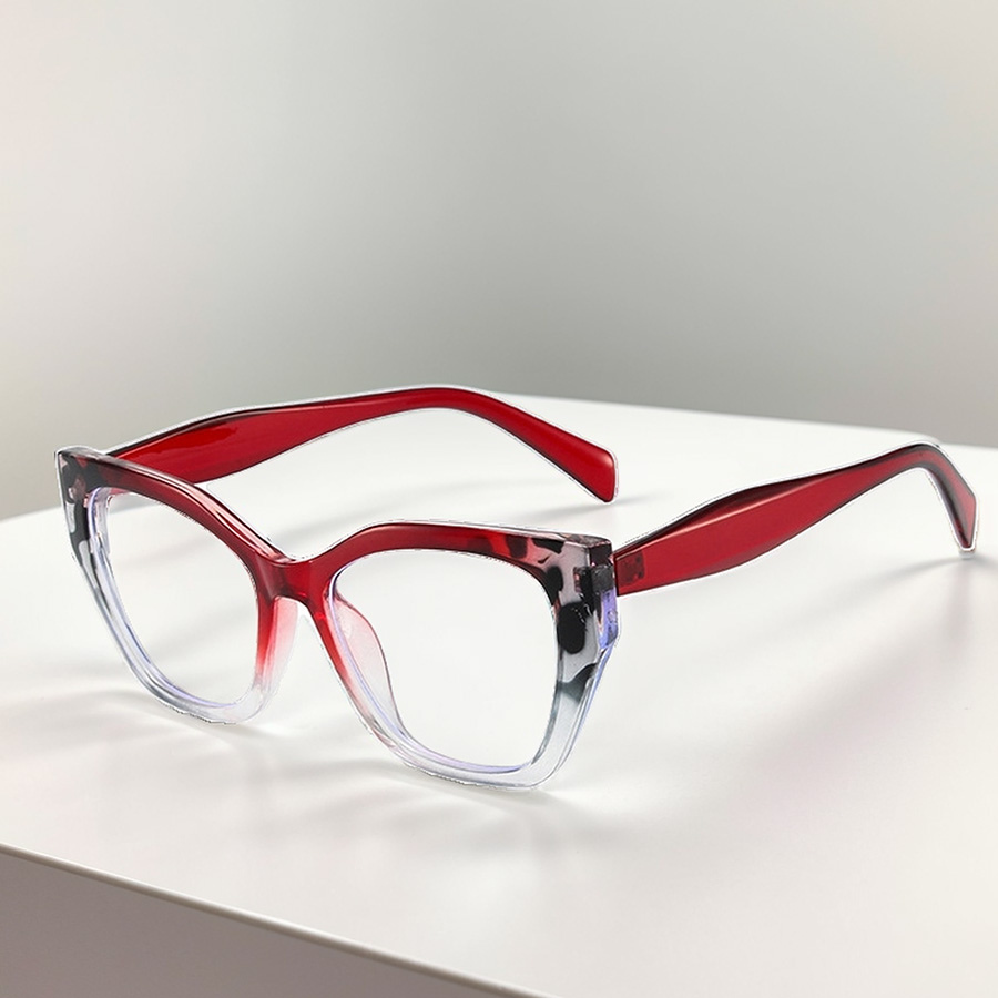 Cute Sweet Solid Color Ac Butterfly Frame Full Frame Optical Glasses display picture 2